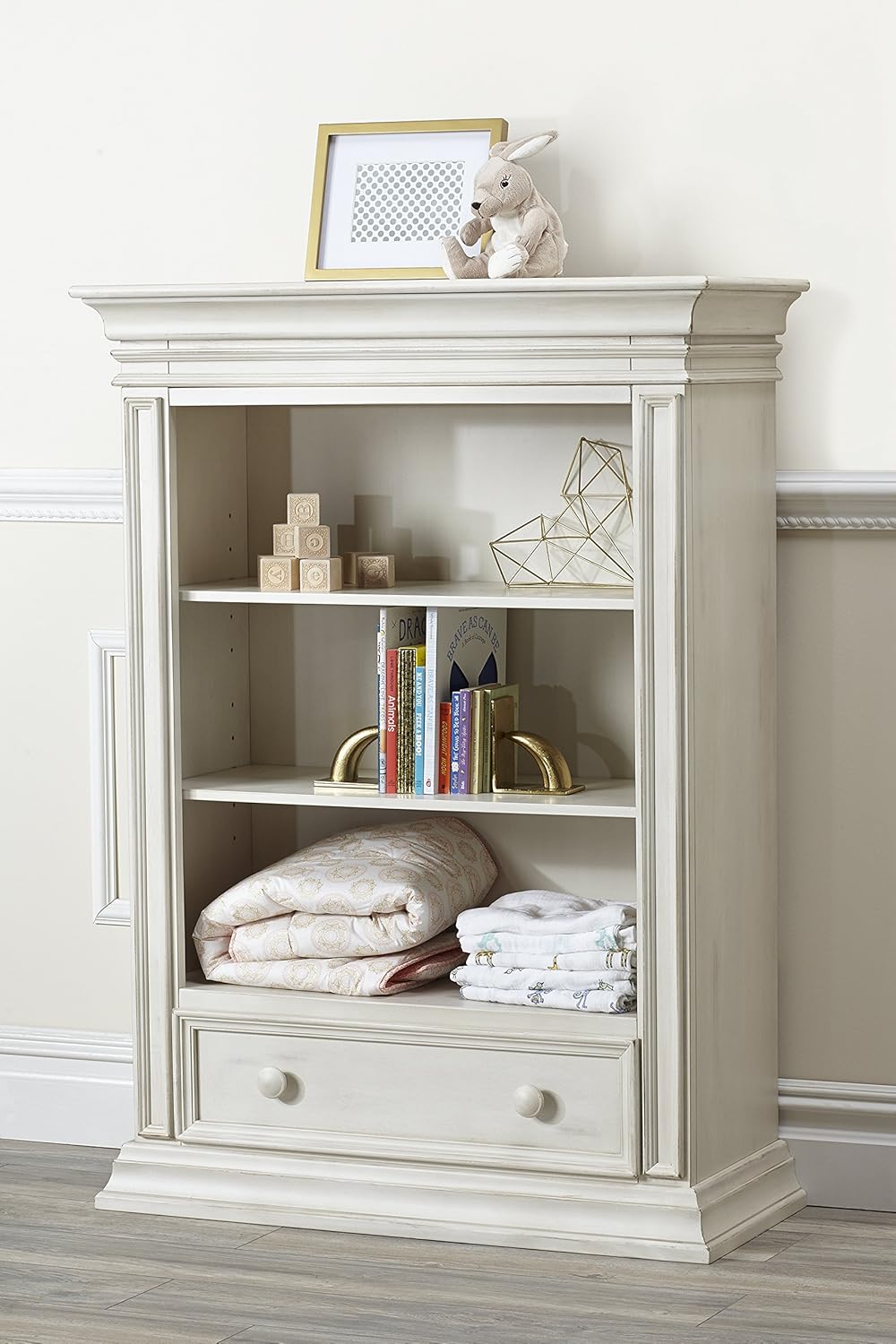 Baby Cache Vienna Bookcase, Antique White (2316AWH) Baby