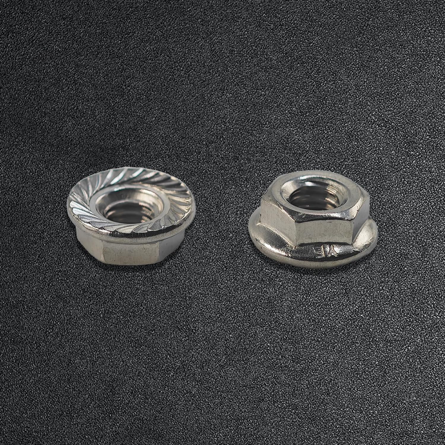 30PCS 3/8-16 Serrated Flange Hex Nuts, UNC Coarse Thread Hexagon Lock Nuts, 304 Stainless Steel for Home DIY Projects