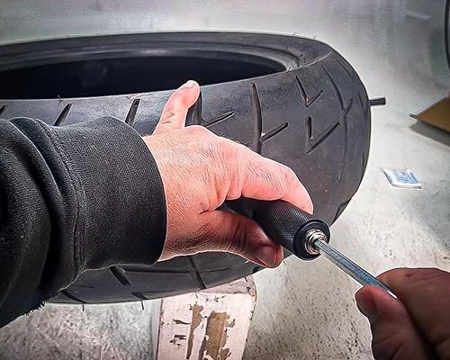 Miniatura 2 de Stop &amp; Go 1000 - Kit de reparación de 21 piezas sin cámara para neumáticos para pinchazos y planos en automóvil, motocicleta, ATV, Jeep, camión y