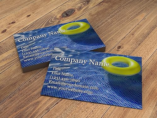 Vista 67 de Tarjetas de visita personalizadas, 3.5 x 2 pulgadas, paquete de 100 tarjetas gruesas y resistentes de 14 puntos, cuidado del césped, remoción