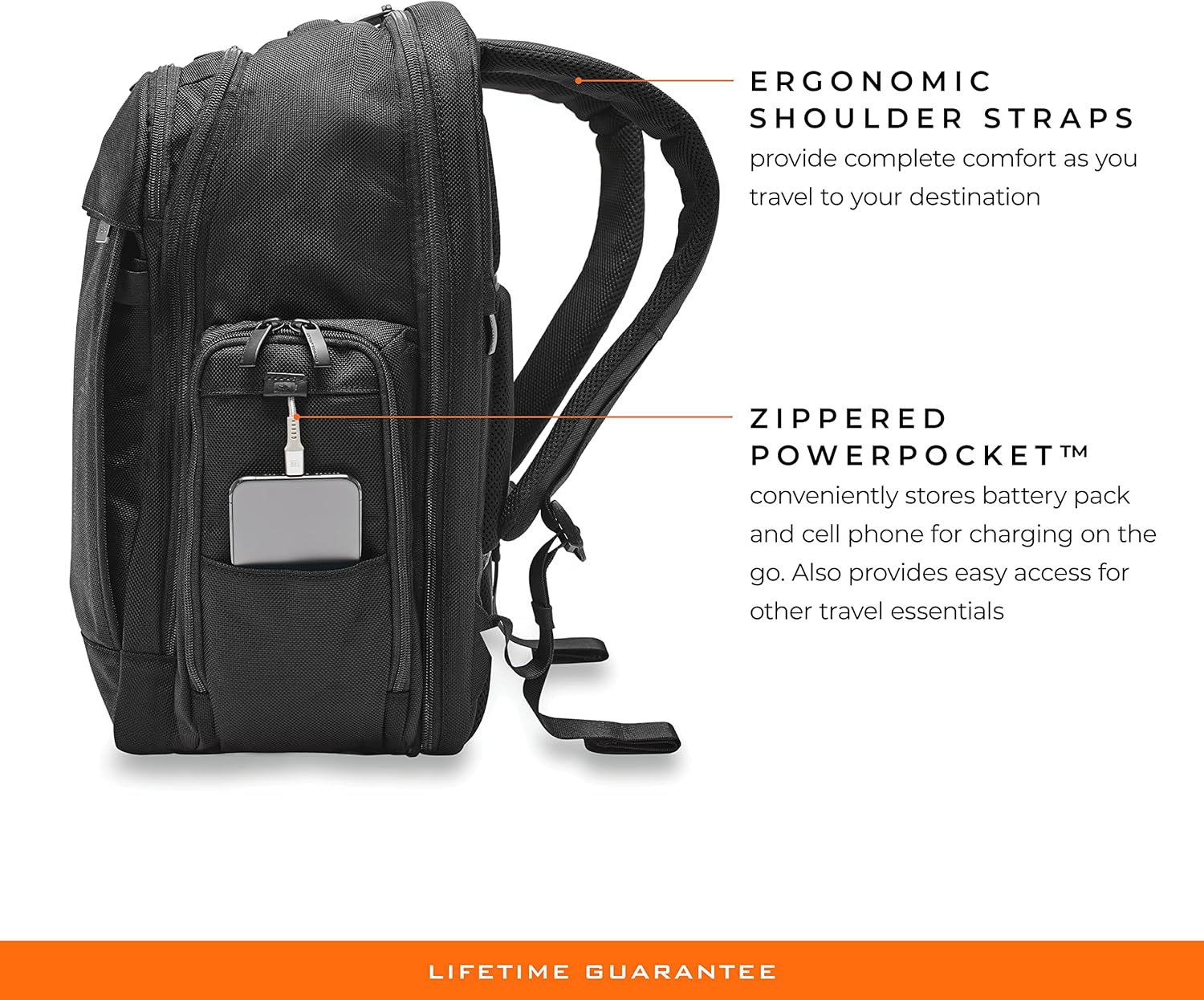 Briggs & Riley Traveler Backpack, Black : Clothing, Shoes & Jewelry