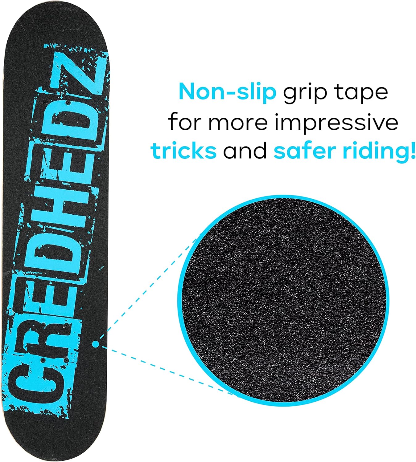 31" Complete Cruiser Skateboard for Commuting, Cruising, and Tricks, Great for Kids & Teens : Everything Else