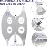 Loflaze Dog Grooming Hammock Harness for Dogs & Cats with Pet Nail Clipper Trimmer - Cat Hanger Sling for Trimming Clipping Nails- Dog Hammock Restraint Bag for Small Medium Large Dog ( Grey XL )
