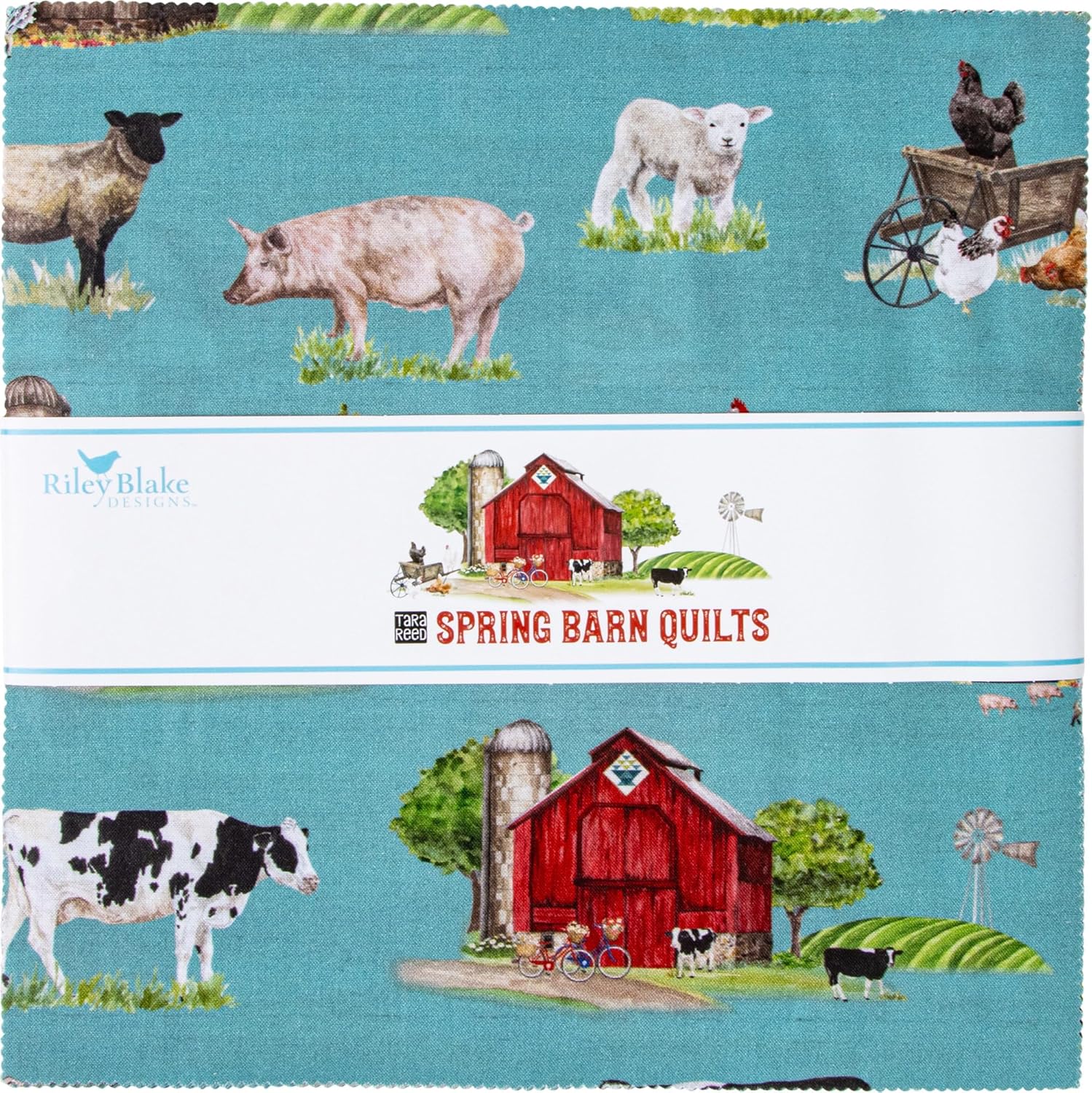 Tara Reed Spring Barn Quilts 10" Stacker 42 10-inch Squares Layer Cake Riley Blake 10-14330-42