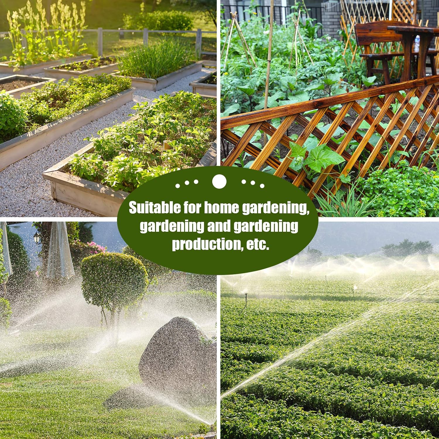 300 Pieces Drip Irrigation Plugs Drip Irrigation 1/4 Inch Tube Closure Goof Hole Plugs Irrigation Stopper for Home Garden Lawn Supplies, Black