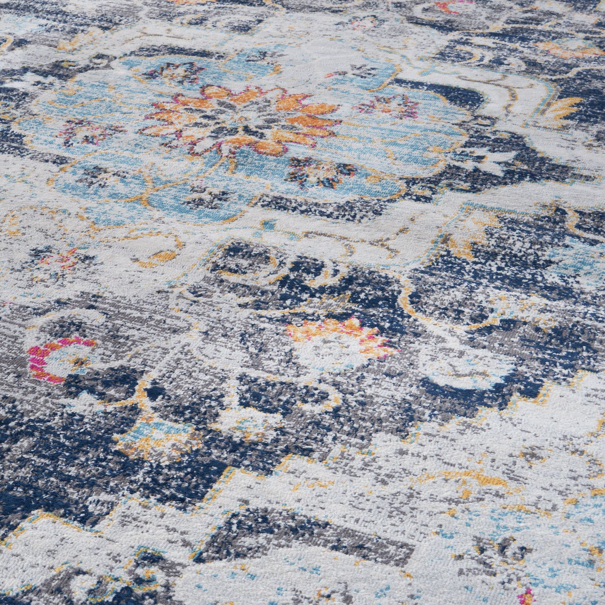 THE RUGS Multicoloured Nomad Oriental Rug for Living Room Bedroom, Medium 120x170 cm, Multicoloured Nomad Design - Image 3