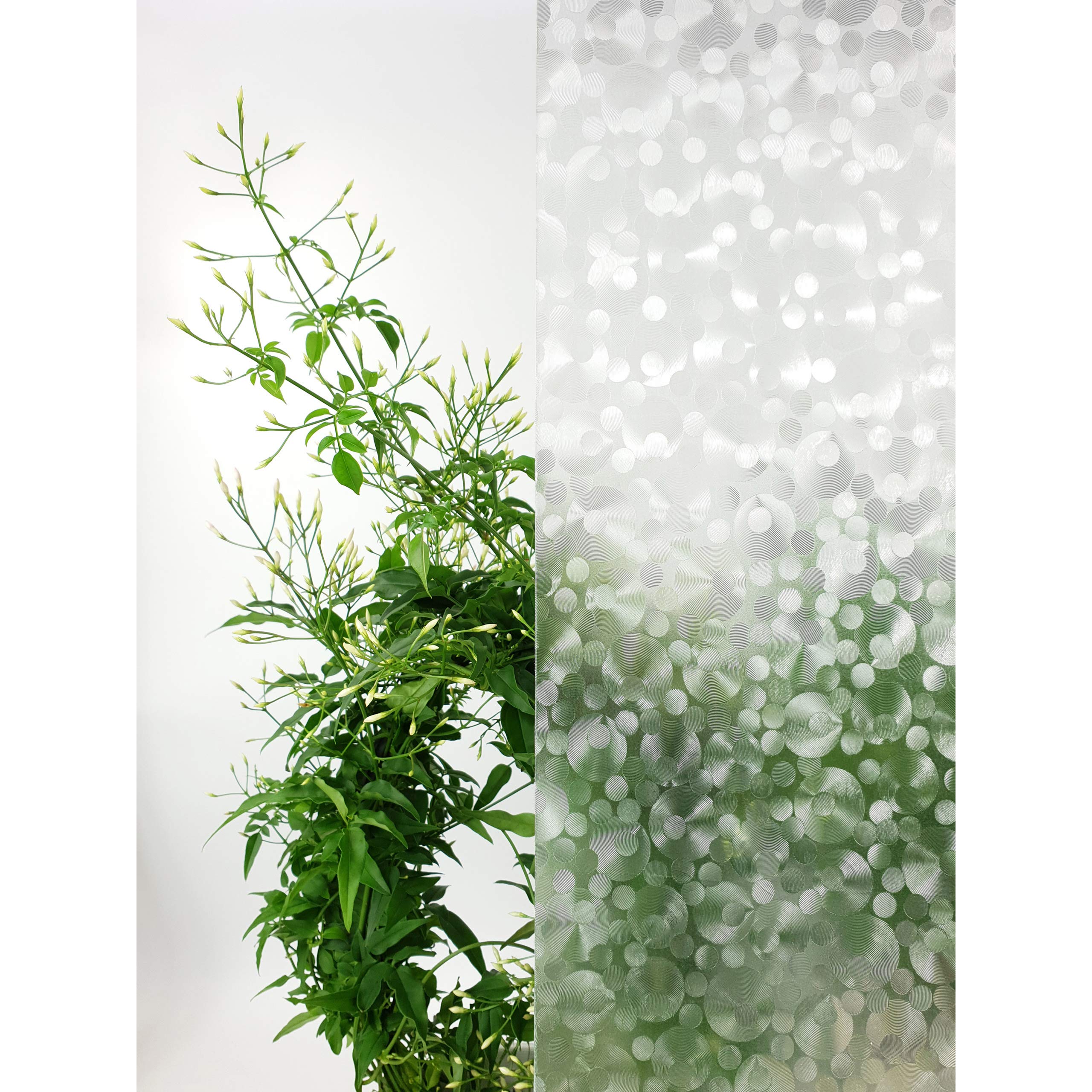Samoprzylepna folia do szyb dekoracja okienna klejowa ozdobna naklejka do szkła szyb okien ochrona prywatności 90x990 cm Perełka