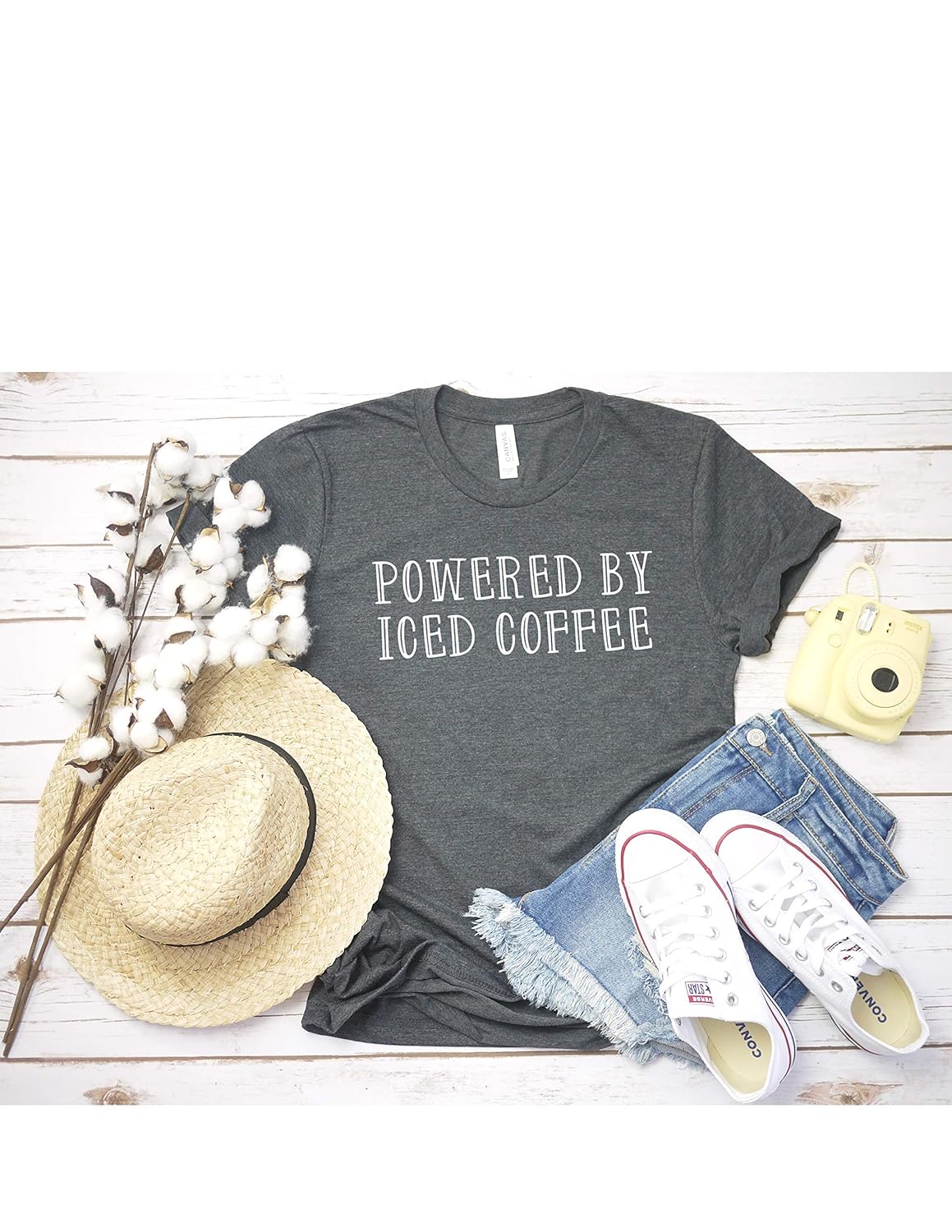 Powered By Iced Coffee Max 69 Off T Shirt T Shirt Womens Top Graphic Casual Powered By Iced Coffee Max 69 Off T Shirt T Shirt Womens Top Graphic Casual