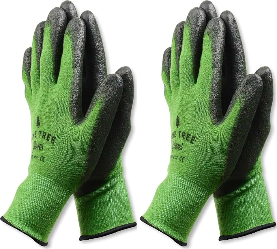 Bamboo Gardening Gloves – Rubber Coated, Touchscreen Friendly, Breathable & Lightweight – for Men & Women
