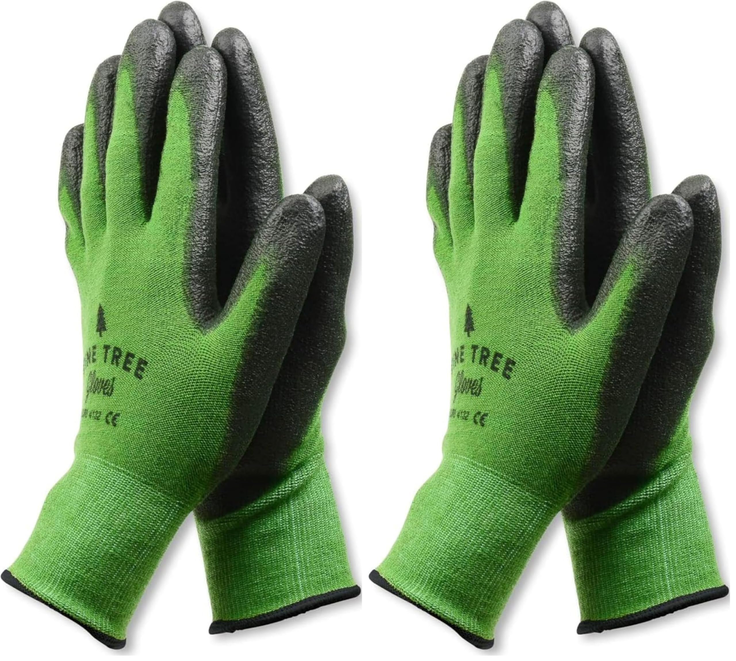 Pine Tree Tools Bamboo Gardening Gloves – Rubber Coated, Touchscreen Friendly, Breathable & Lightweight – for Men & Women