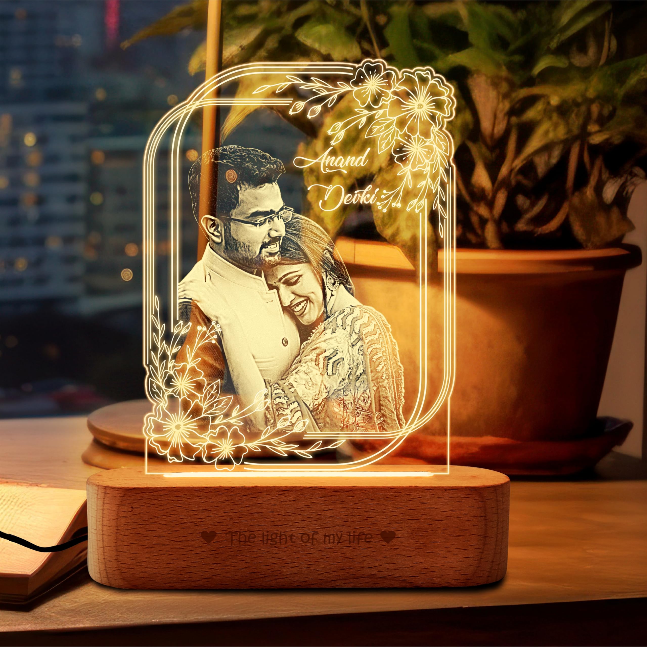 ZOCI VOCI for Couple Special Personalized - LED Photo Frame | Customized Birthday Gift for Wife & Husband | Photo Lamp (Lamp Only, Precious Love) (B0CN13CDYS) Amazon Price History, Amazon Price Tracker
