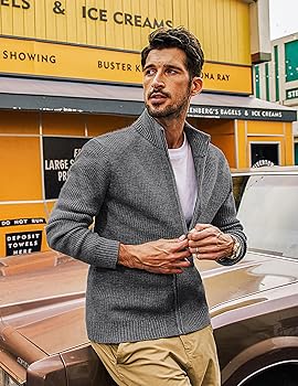 PJ Paul Jones - Suéter Térmico De Punto Trenzado Para Hombre, Albaricoque, Small