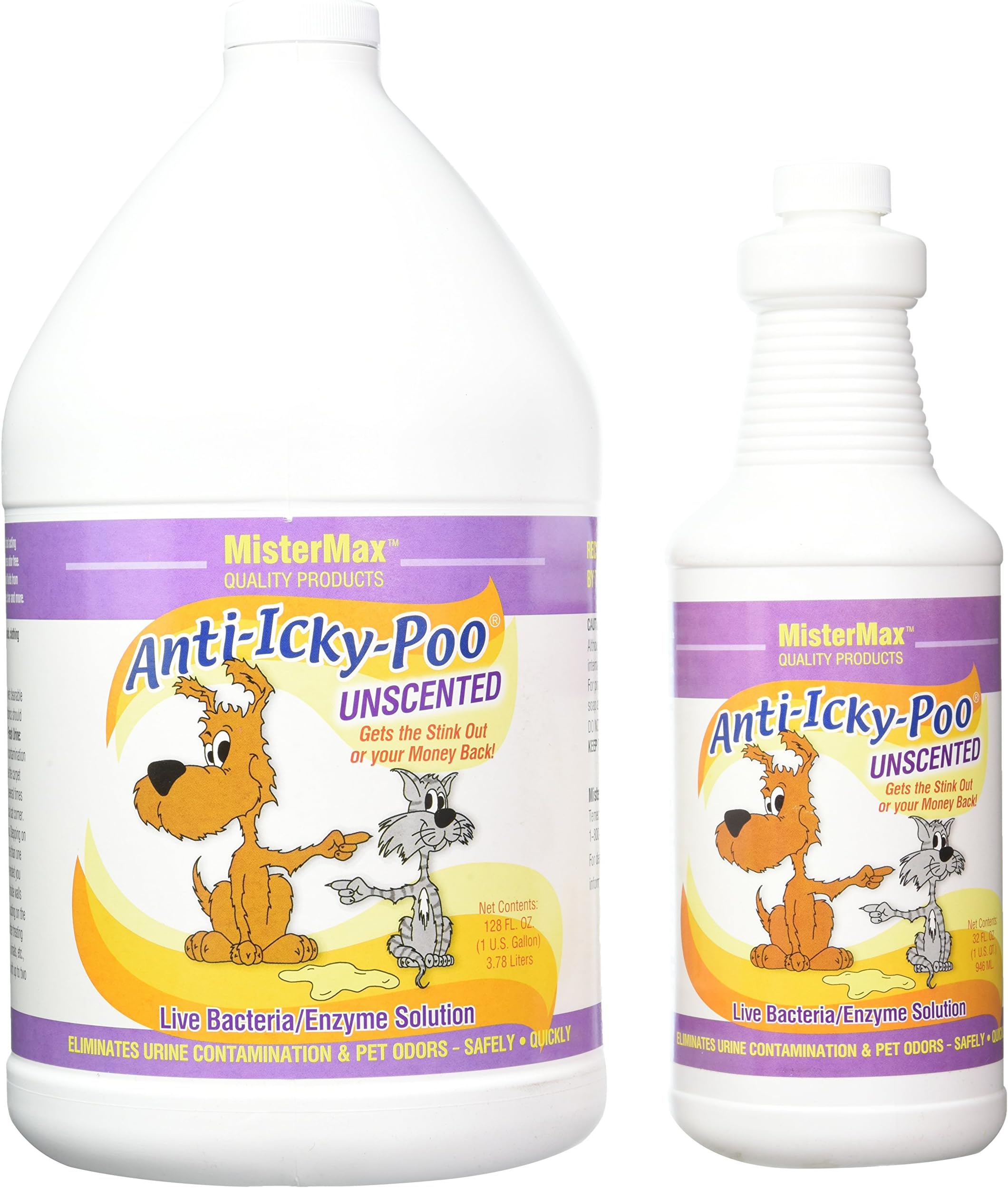 Mister Max Anti Icky Poo Unscented Gallon & Quart