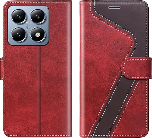 Miniatura 13 de para Samsung Galaxy A14 5G (2023) Funda tipo cartera, Funda de cuero con tapa [Bloqueo RFID] Soporte para tarjetas de crédito Folio Soporte