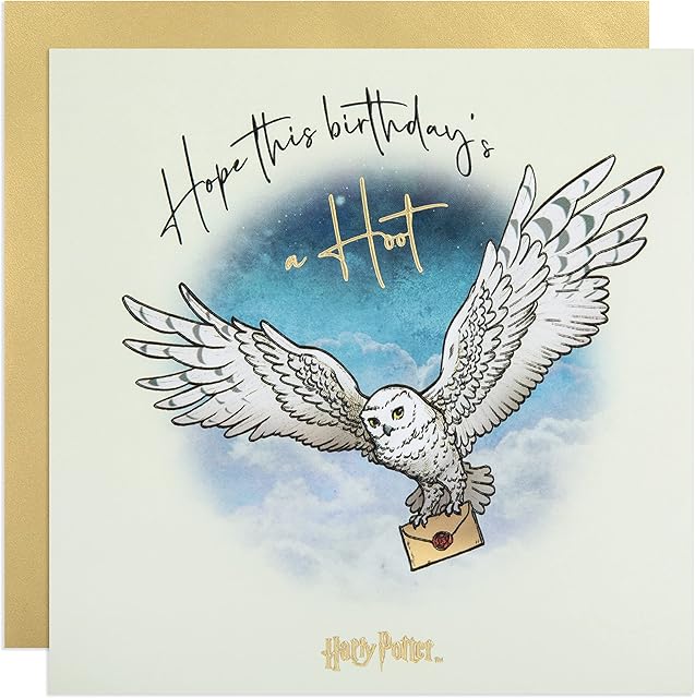 Cardology - Hedwig Harry Potter Birthday Card Official Wizarding World Gift Merchandise (Hedwig)