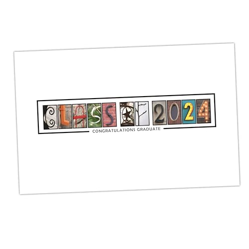 Graduation Decorations Class of 2024 - Great for 2024 Graduation Decor, Graduation Gifts or 2024 Graduation Party Decorations - Includes 11x17\" Class of 2024 Signature Sign [Unframed] by Katie Doodle - Thumbnail 4