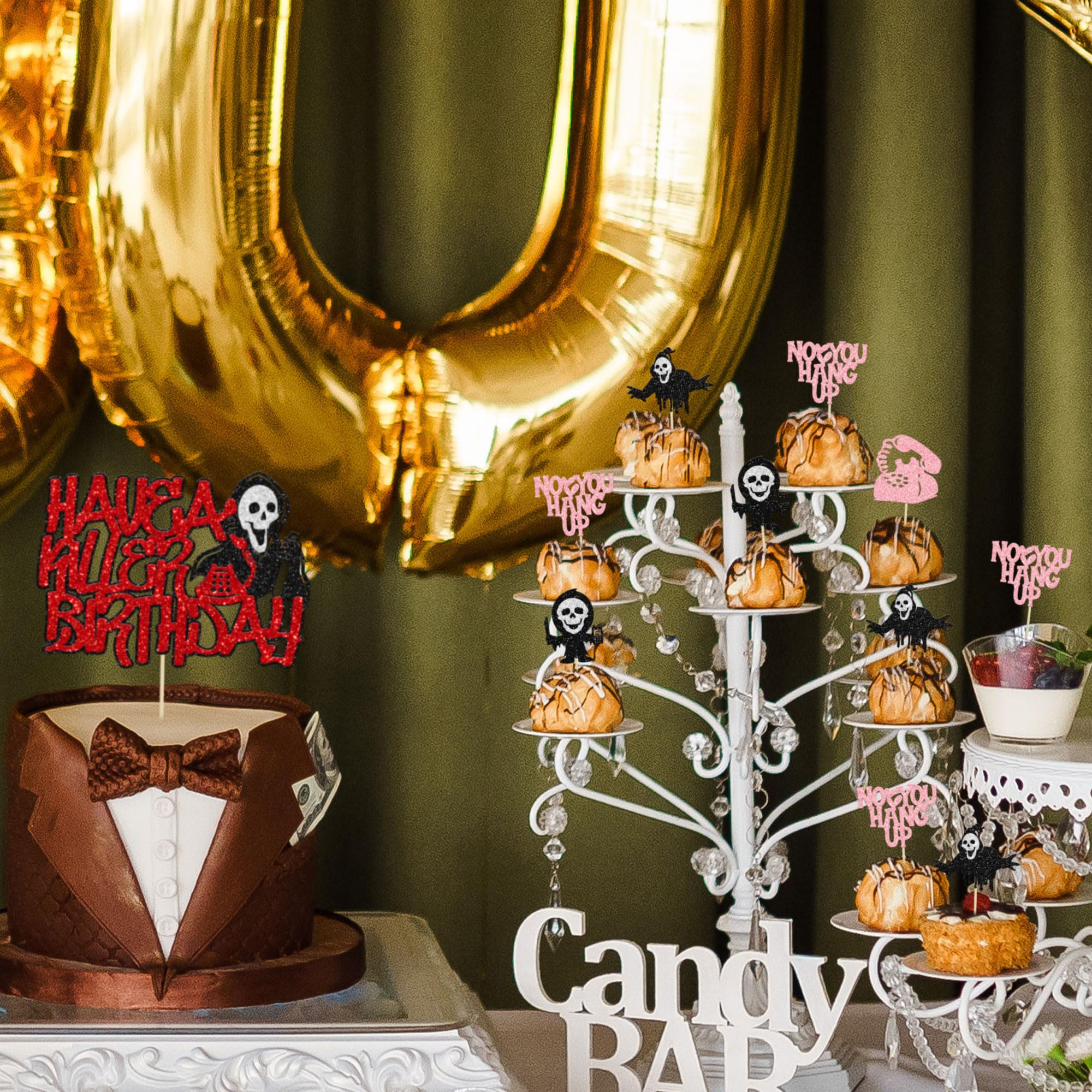 Have A Killer Kuchenaufsatz – Glitzer-Horror-Spieß Für Halloween, Blutige Mottopartys & Gruselgeburtstage