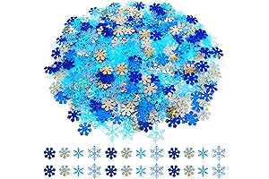Gruesa escarcha navideña de 1000 piezas de copos de nieve y confeti