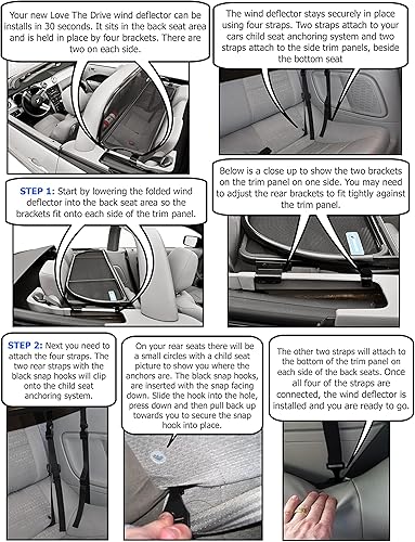 Miniatura 8 de Mustang Convertible 2005 a 2014 Love The Drive Deflector de viento compatible con una barra de luz CDC, barra de luz Saleen y barra de luz Roush