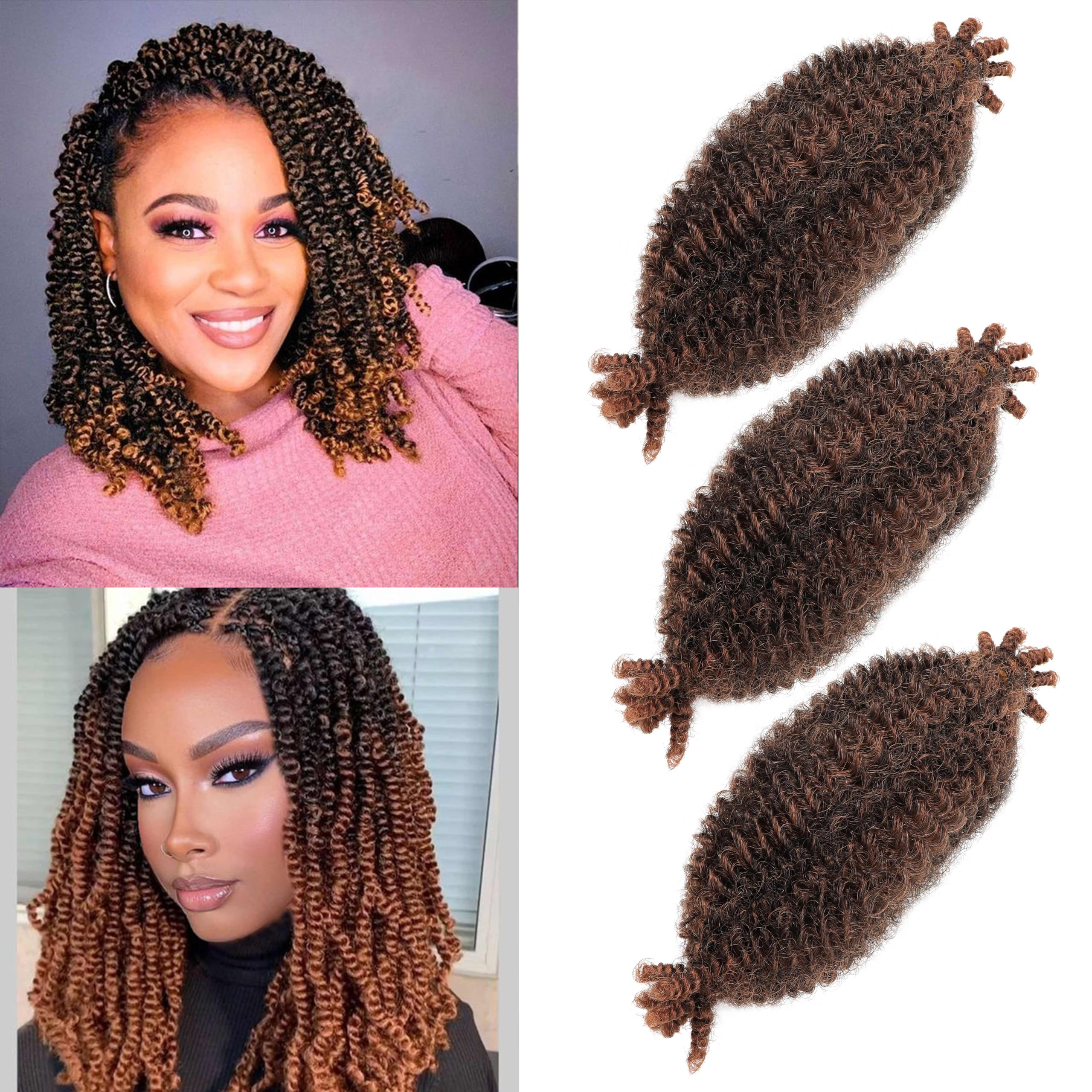 Orientfashion Afro Twist-Haar – 3 Packungen à 61 Cm, Vorgeflufft, Für Butterfly Locs & Weiche Locs