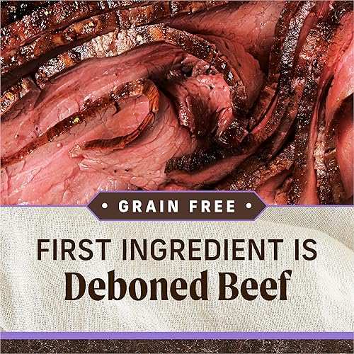 Miniatura 3 de Merrick Alimento seco para cachorros, carne de res real y batata sin granos para perros, receta de comida para perros – Bolsa de 22.0 libras