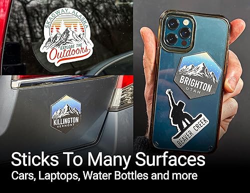 Miniatura 2 de Upper Bear Creek Colorado Souvenir 2-Inch Vinyl Decal Sticker 3D Design 2-InchSticker