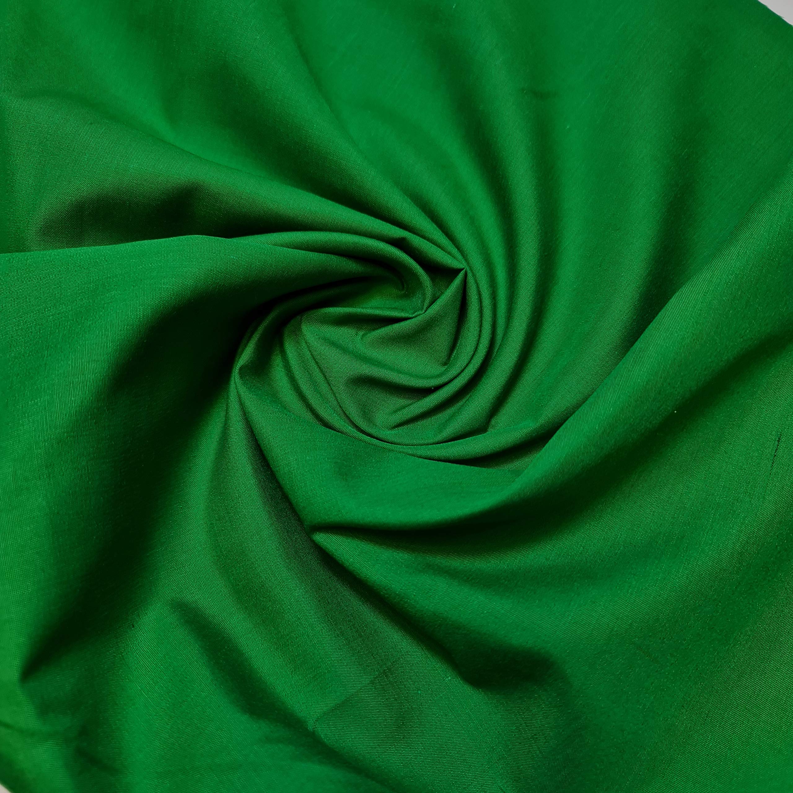 Stazione tessile in poliestere tinta unita tessuto fodera abito artigianato materiale 111,8 cm (10 metri - verde smeraldo)