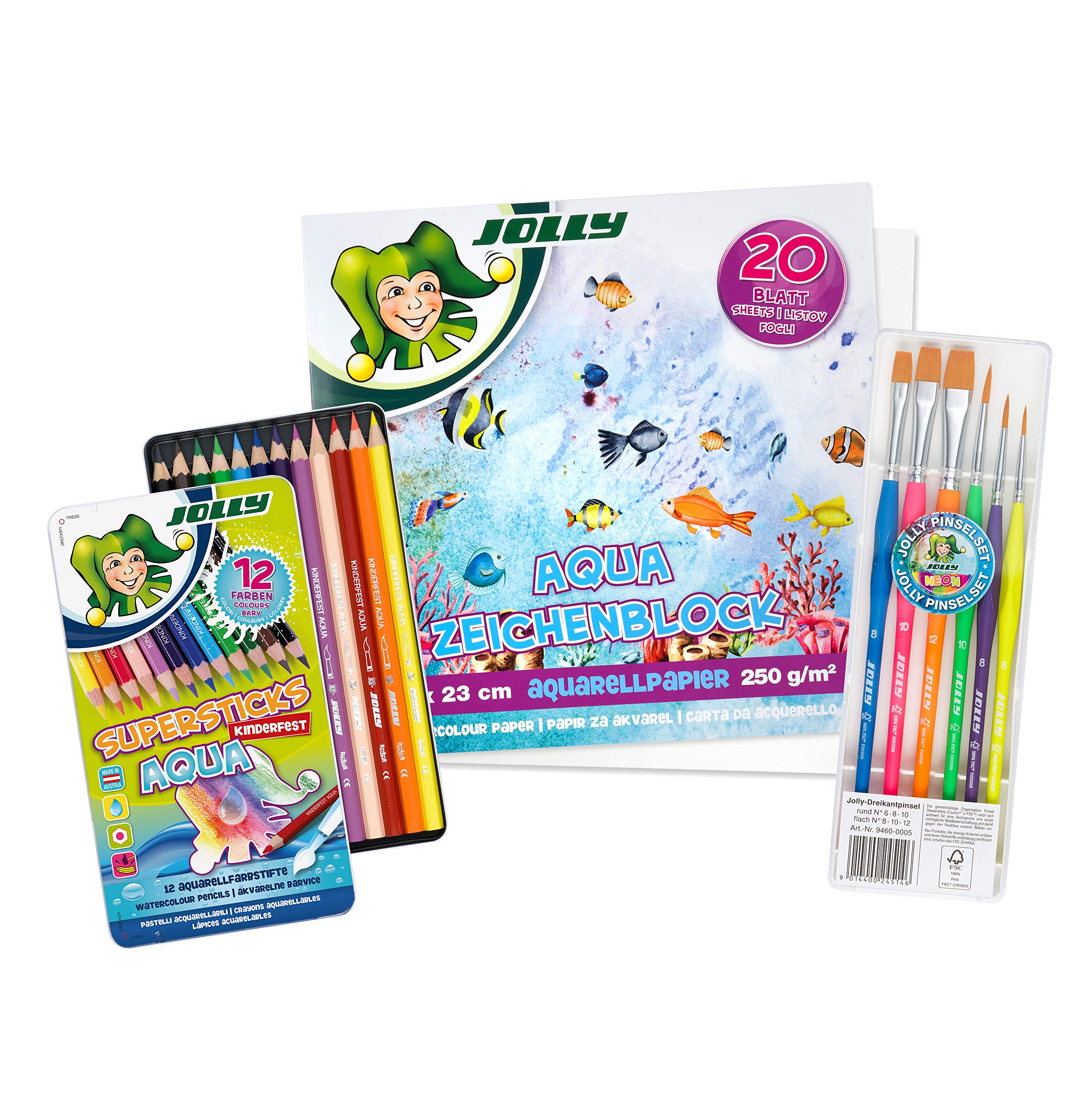 JOLLY - Set de Marcación de Acuarelas, Pinturas Niños