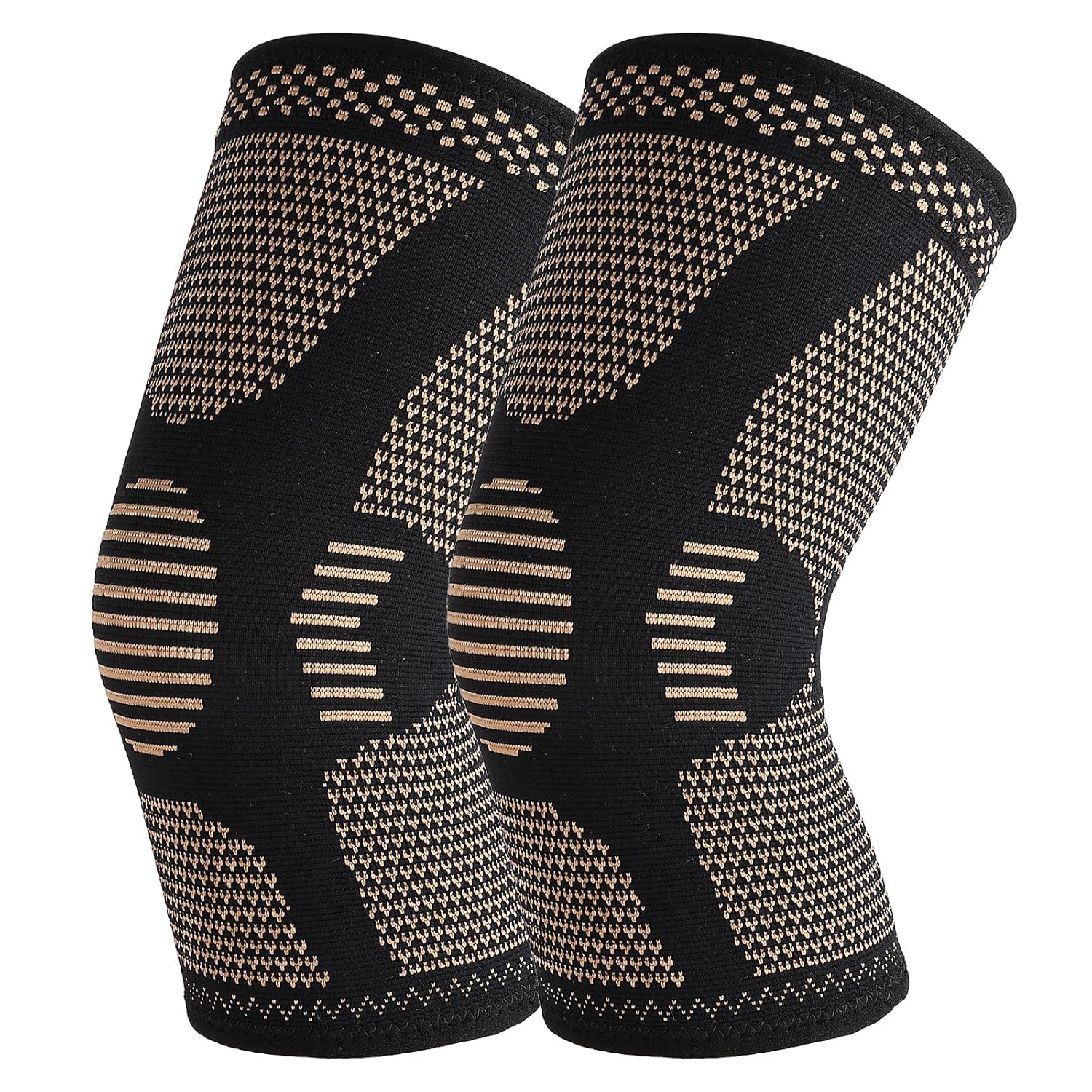 WLLHYF Copper Knee Brace for Women, Compression Sleeves Knee Braces for