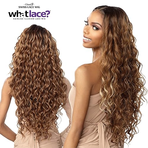 Miniatura 3 de Sensationnel What Lace - Pelucas de encaje de 13 x 6 pulgadas, cabello sintético Cloud 9, atado a mano, línea capilar natural predepilada, ilusión