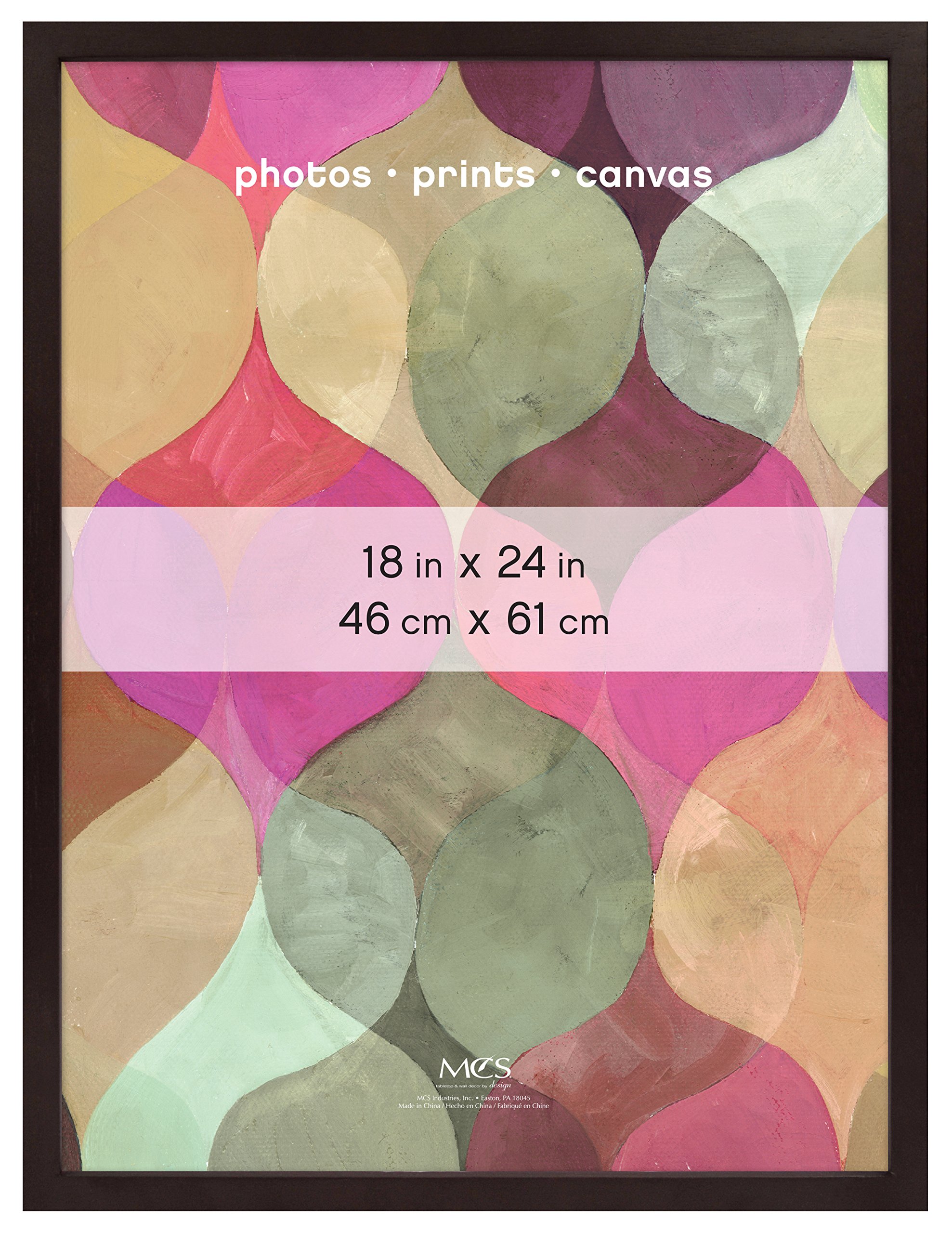 Cadre Art MCS 45,7 x 61 cm Noyer pour encadrement affiche et poster