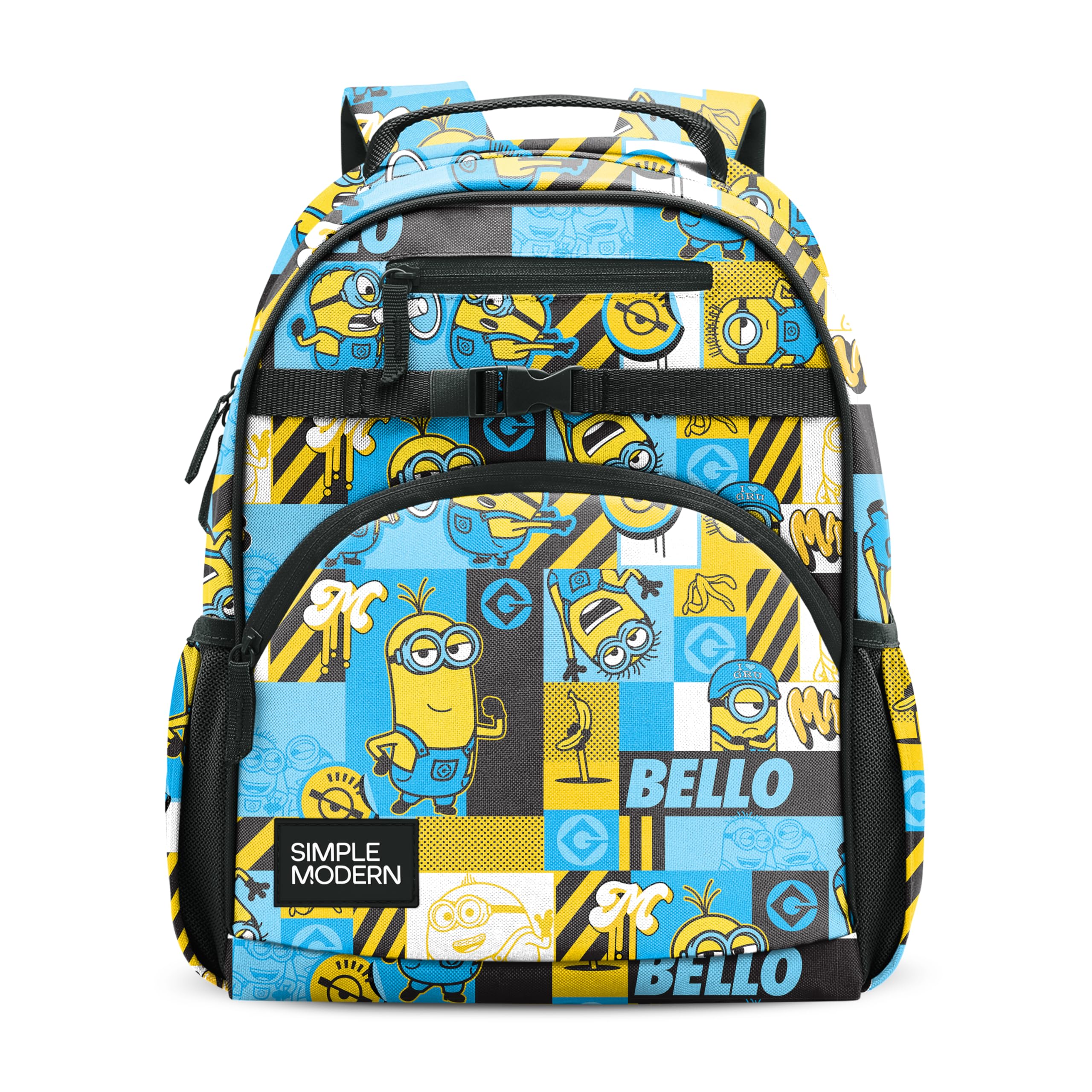Simple Modern Medium Baby Rucksack Despicable Me für Schülerinnen und Jungen, Kindergartenrucksack, Fletcher Kollektion, Kinder - 38 cm hoch, Minions Bello