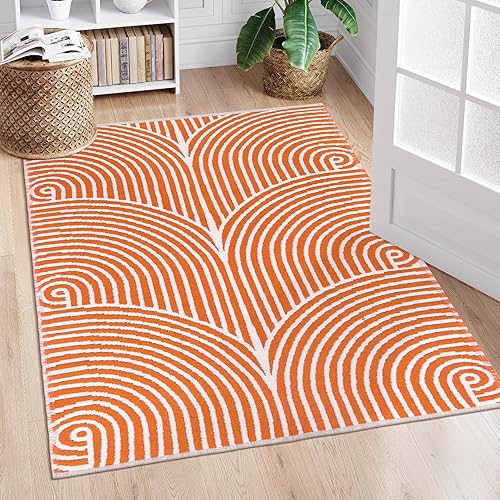 Miniatura 228 de Tiffasea Tapetes para puerta de interior, alfombra de área pequeña lavable beige de 2 x 3 pies, tapete reversible para puerta delantera, alfombra