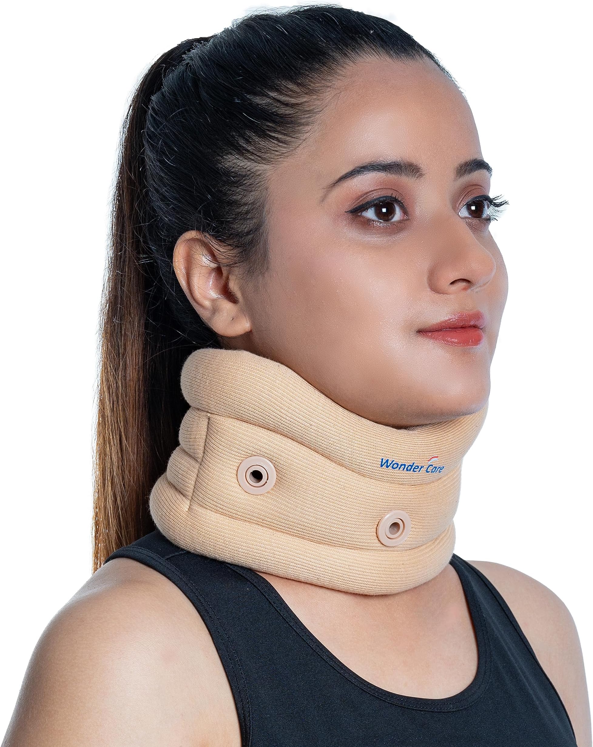 Wonder Care Neck Brace for Sleeping Cervical Collar Adjustable Neck Support Brace Relief Cervical Spine Pressure Ideal for Travel, Office Workers & Neck Injury Recovery, Medium