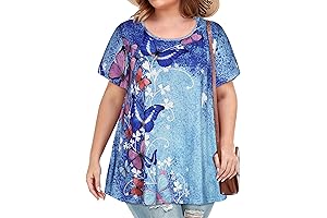 Alluring Butterfly Shirts for Curvaceous Women: Unveiling a Floral Rhapsody