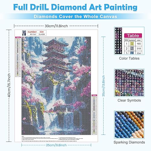 Miniatura 8 de MOGTAA Kits de pintura de diamantes de conchas marinas para adultos, kits de arte de diamantes de playa de taladro completo para adultos