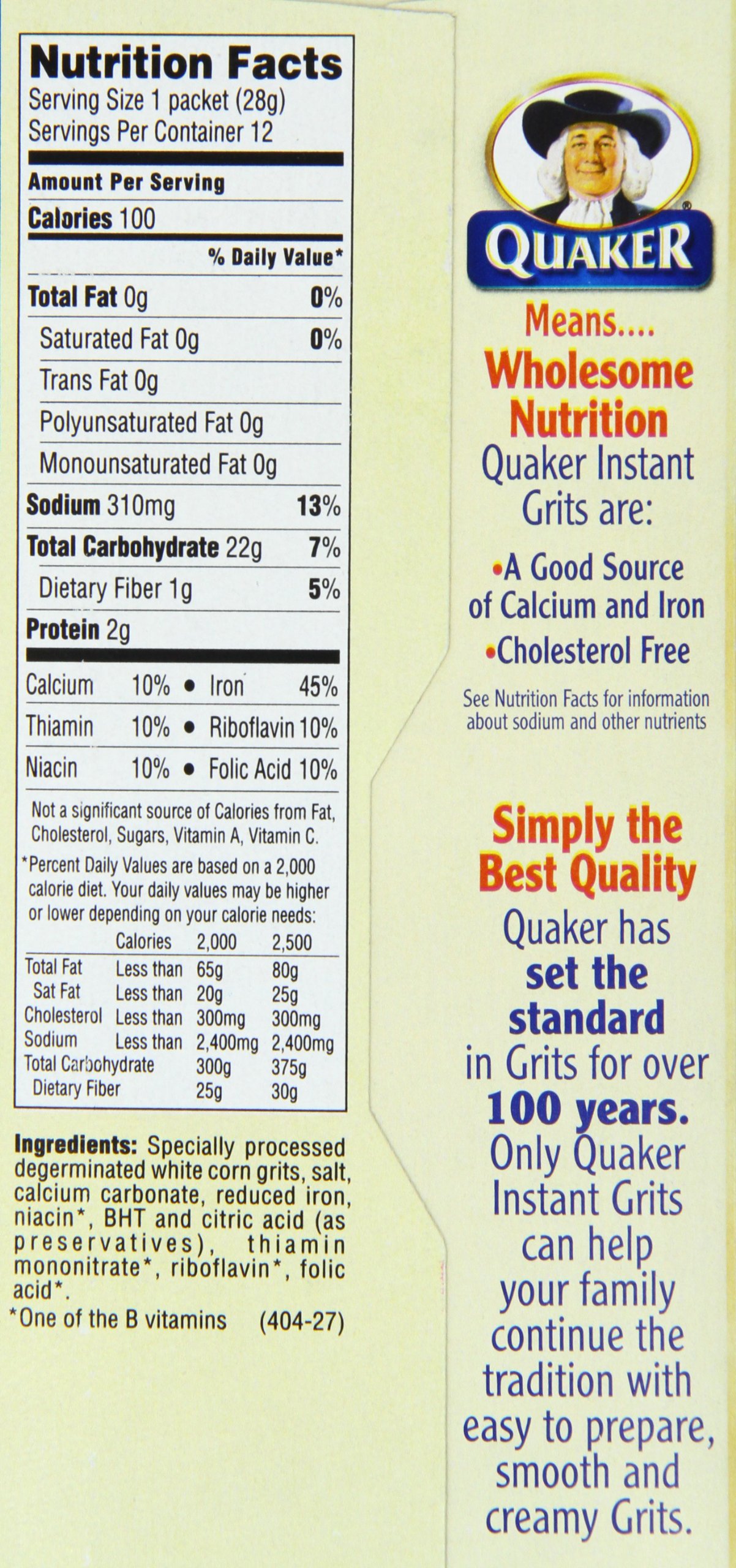 Quaker Instant Grits 340 g (Pack of 2)