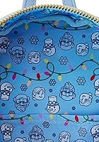 Vista 4 de Loungefly Disney Pixar Up House - Mini mochila con luz navideña, Azul, Moderno
