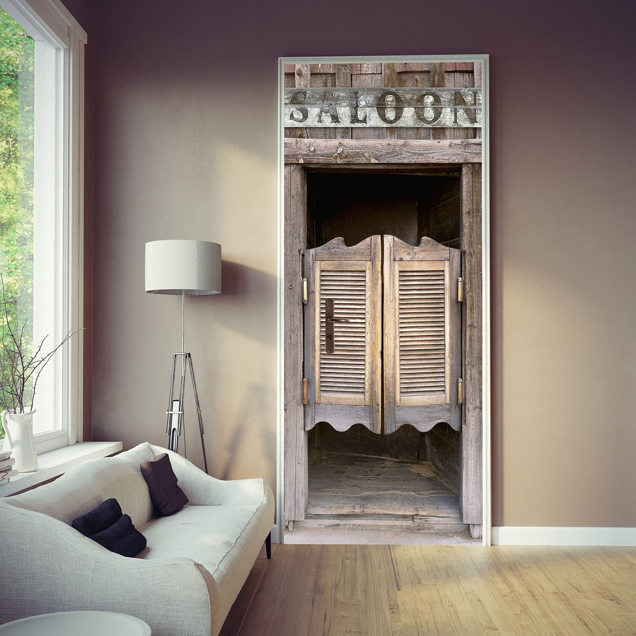 Türtapete Selbstklebend 86x200cm - Waldlandschaft Design PVC Folie | Türposter Für Moderne Deko