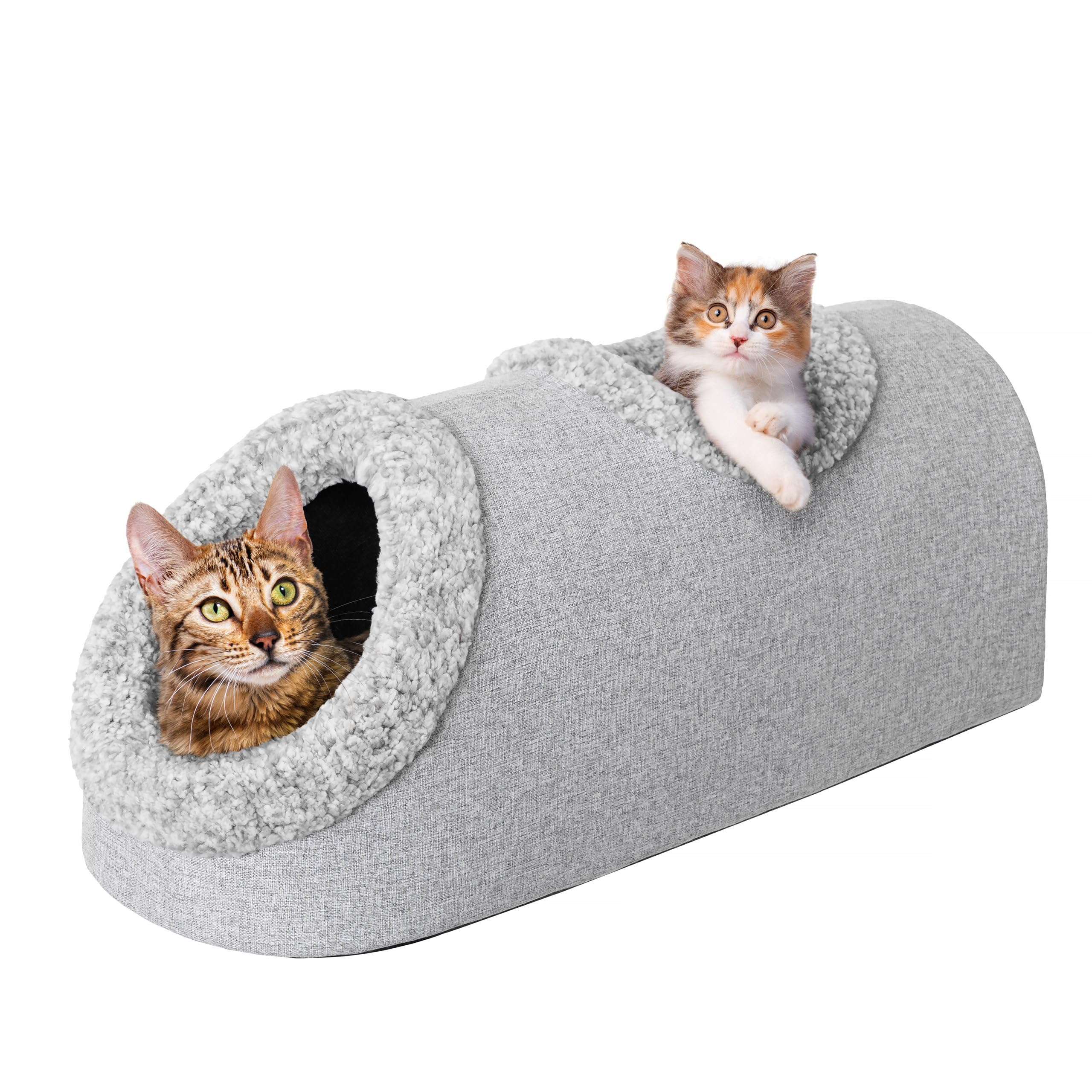 PillowPrim Gatto a tunnel per gatti, cuccia per cani, cuccia per cani, cuccia per il davanzale, cuccia per cani, cenere