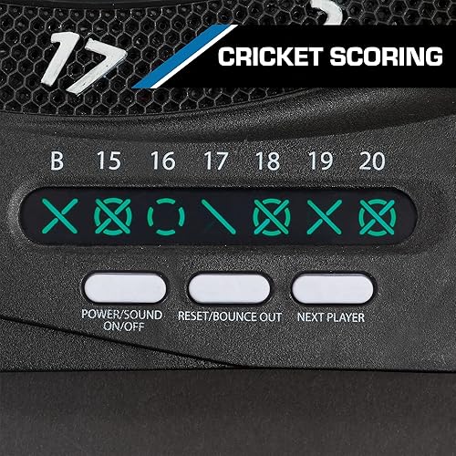 Miniatura 3 de EastPoint Sports Diana electrónica de punta suave con puntuación electrónica de cricket LED y más de 30 modos de juego, incluye 12 dardos de punta