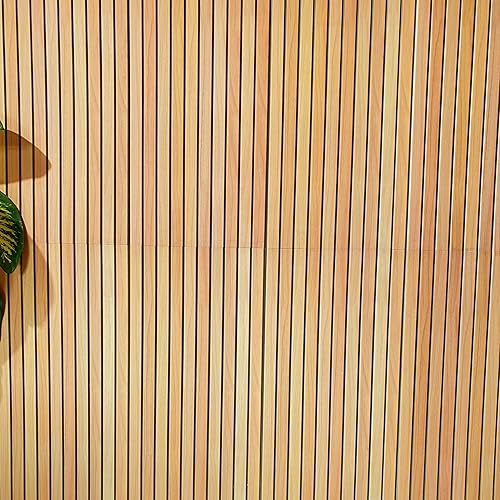 Miniatura 4 de Dundee Deco Paneles de pared 3D con efecto de madera, revestimiento, paneles de pared de aspecto de madera marrón amarillento, revestimiento de