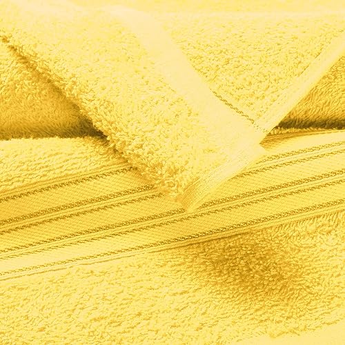 Miniatura 2 de BOUTIQUO - Juego de 2 toallas de baño de 100% algodón, 28x55, ecológicas, toallas de baño grandes, compactas, de secado rápido, ligeras, suaves y