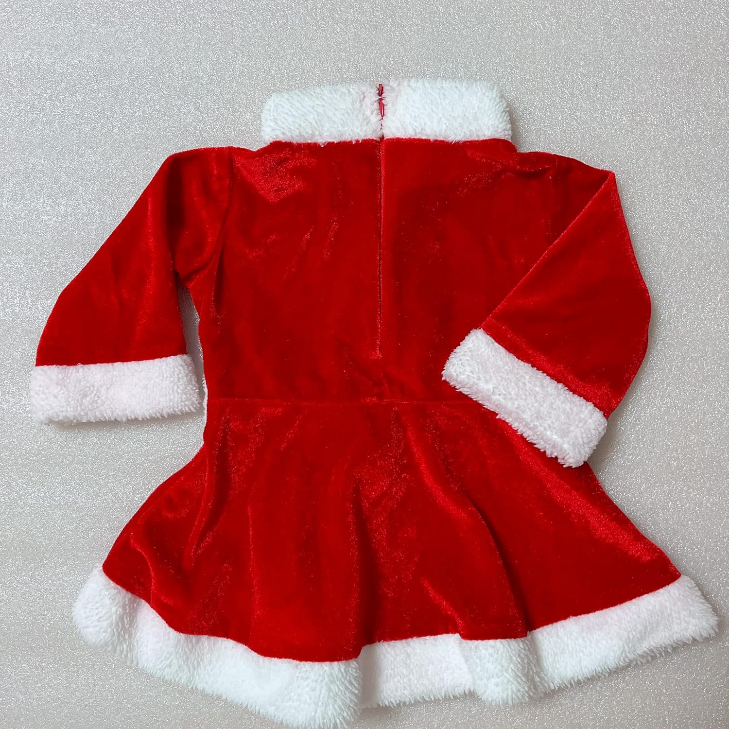 【Peach Kids】ふわもこ サンタ コスプレ 女の子用 男の子用 子供 ベビー キッズ用 サンタクロース 80cm 90cm 100cm 110cm 120cm 130cm (120cm)