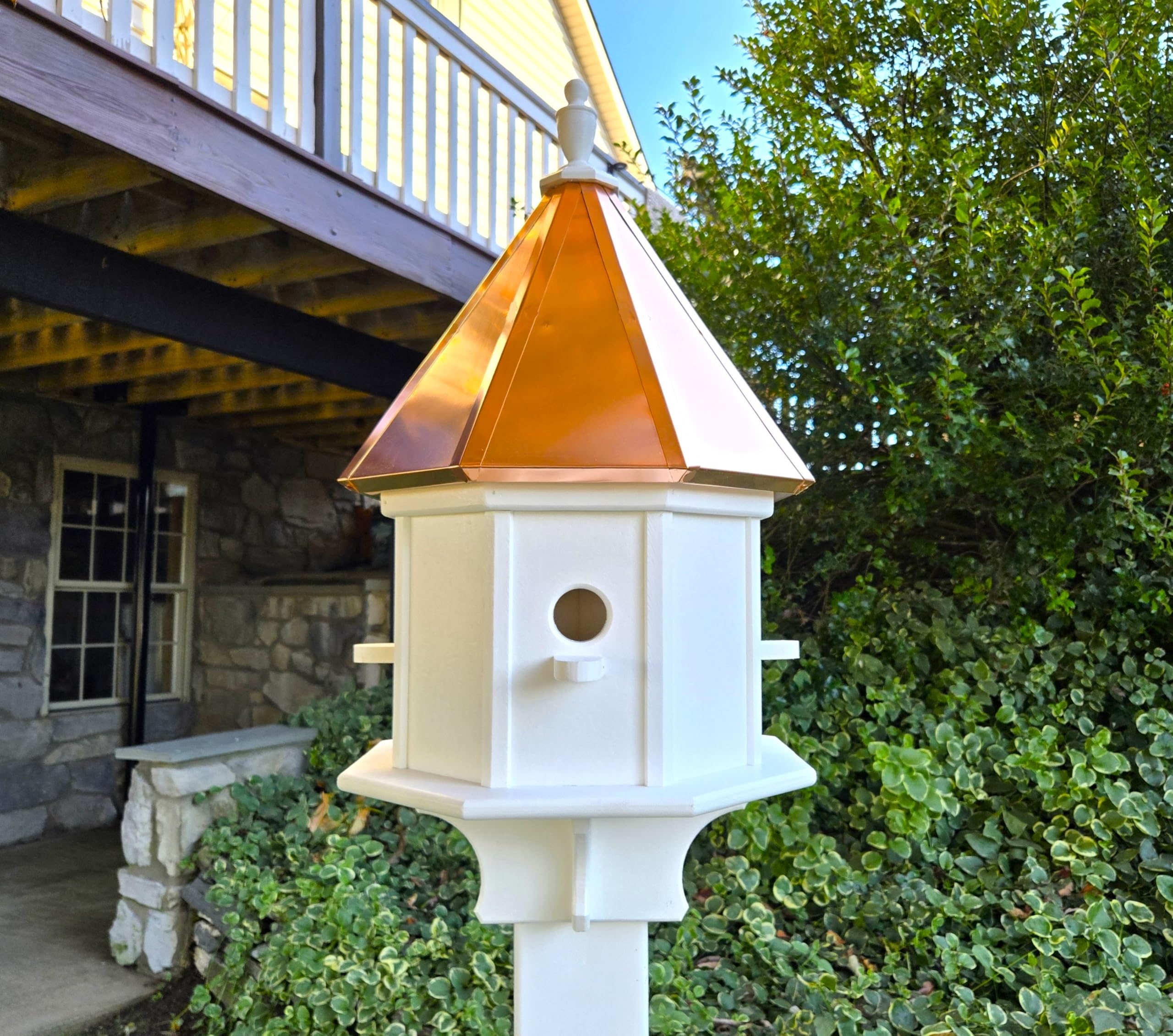 Pour Joy Amish Handmade Copper Birdhouse
