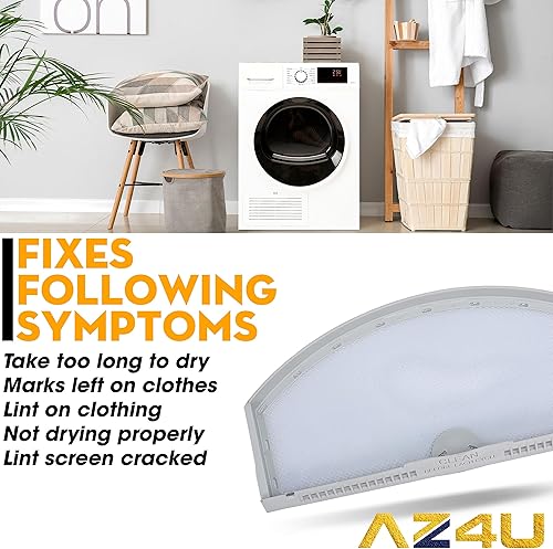 Miniatura 6 de AZ4U Filtro de pelusa de repuesto para General Electric (GE) HotPoint WEO3X23881 GTD42EASJ2WW GTX22EASK0WW GTD42GASJ0WW HTX21EASK0WW GTD45EASJ0WS