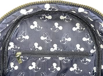 Loungefly Disney Mickey and Minnie Mouse Allover Debossed Womens Double Strap Shoulder Bag Purse