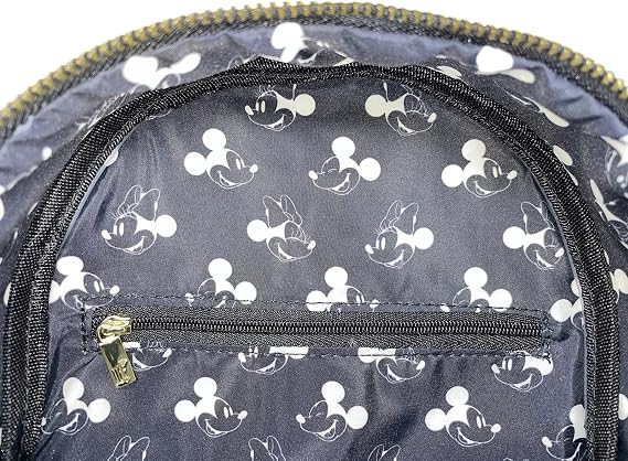 Loungefly Disney Mickey and Minnie Mouse Allover Debossed Womens Double Strap Shoulder Bag Purse