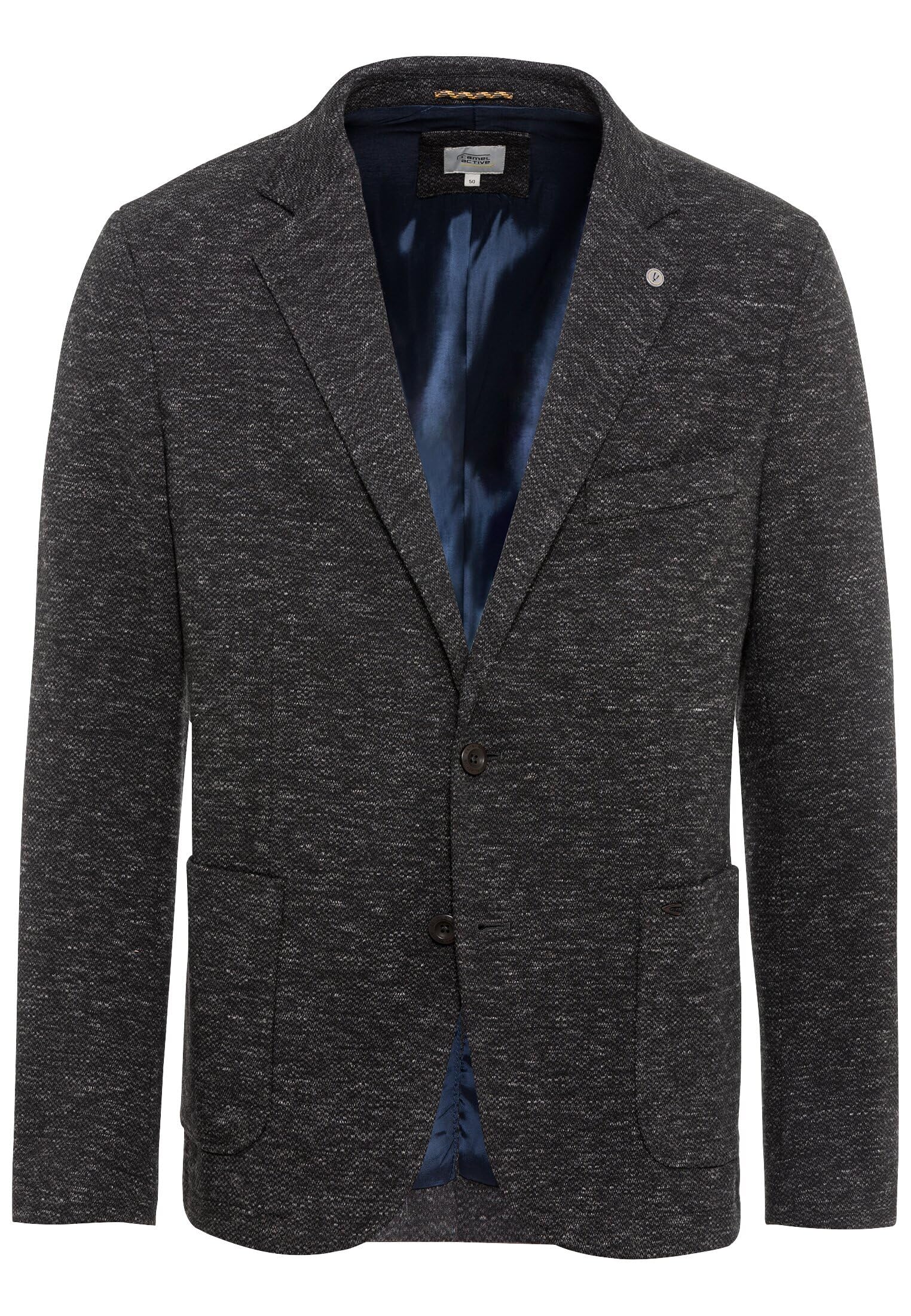 camel active Herren Casual Sakko aus einem Baumwolljersey