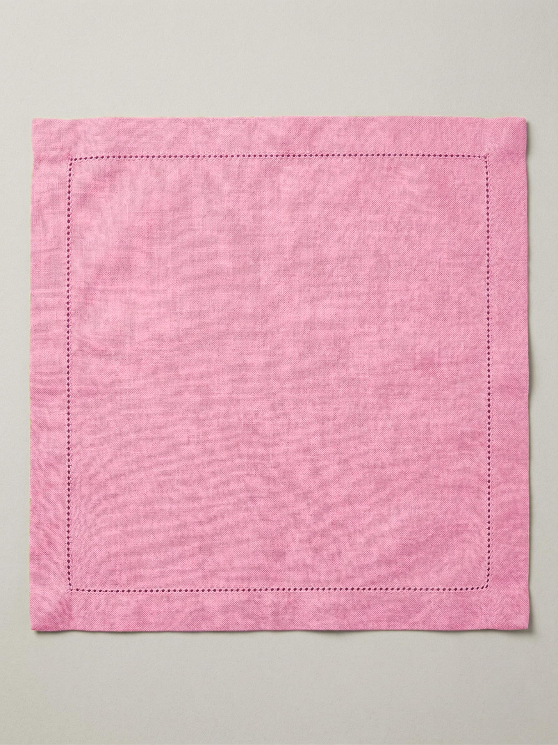 Palisa Różowe serwetki obiadowe z obszytymi detalami, zestaw 12 sztuk, 45 x 45 cm, bawełniane, miękkie, wielokrotnego użytku, na lato, do restauracji, na wesela i do codziennego użytku, kolor różowy